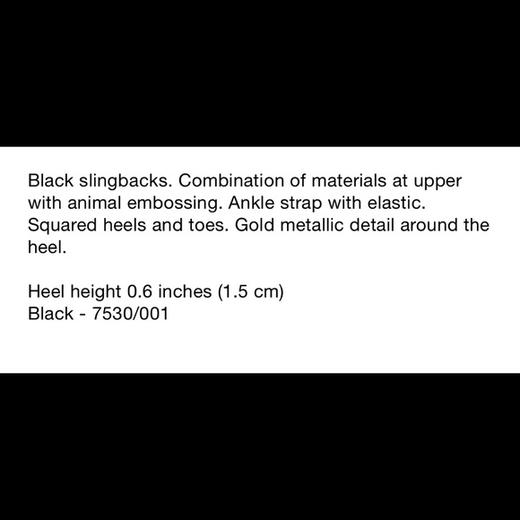 Zara black slingback flats NWT - Picture 6 of 6